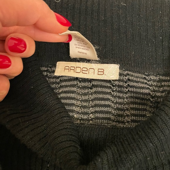 Arden B Striped Cowl Neck Sweater - Picture 7 of 10